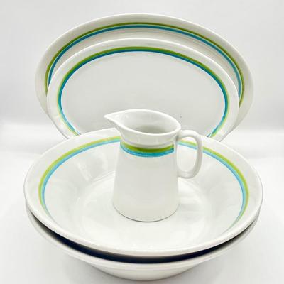 SHENANGO ~ Form ~ 4 Piece Place Setting For 8 ~ Five (5) Serving Pieces Included