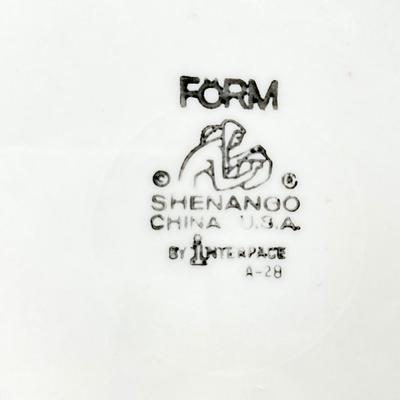 SHENANGO ~ Form ~ 4 Piece Place Setting For 8 ~ Five (5) Serving Pieces Included