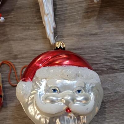 Vintage Santa Claus Ornaments Lot