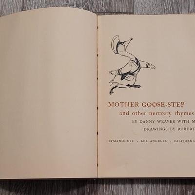 VERY RARE ANTI-Nazi Satire - Mother Goose-Step and other Nertzery Rhymes Rhymes Book by Danny Weaver