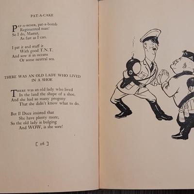 VERY RARE ANTI-Nazi Satire - Mother Goose-Step and other Nertzery Rhymes Rhymes Book by Danny Weaver
