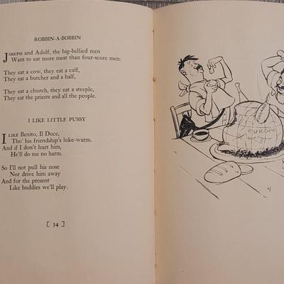 VERY RARE ANTI-Nazi Satire - Mother Goose-Step and other Nertzery Rhymes Rhymes Book by Danny Weaver