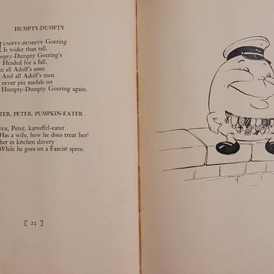 VERY RARE ANTI-Nazi Satire - Mother Goose-Step and other Nertzery Rhymes Rhymes Book by Danny Weaver