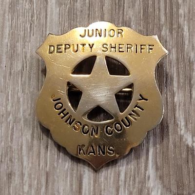 Vintage Brass Junior Sheriff Badge