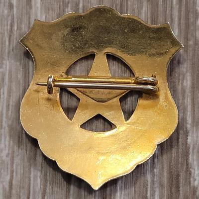 Vintage Brass Junior Sheriff Badge