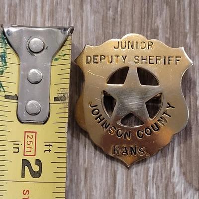 Vintage Brass Junior Sheriff Badge