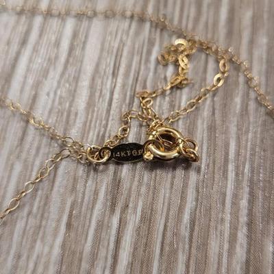 14kt. Gold Fill Necklace with Ruby and Pendant Ruby Ring