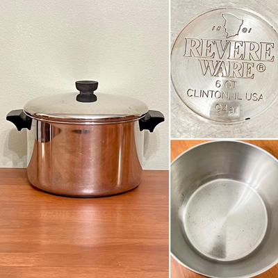 REVERE WARE ~ Stainless Steel 6 Piece Cookware Set ~ With Bonus 10qt. Stockpot