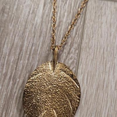 (2) Long Gold Tone Fashion Necklaces