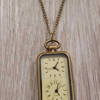 (2) Long Gold Tone Fashion Necklaces