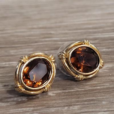 Beautiful Large Stone Cocktail Ring and Matching Earrings
