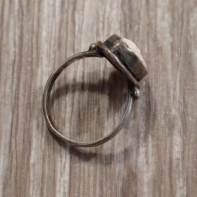 Antique 800 Silver and Carved Cameo Ring