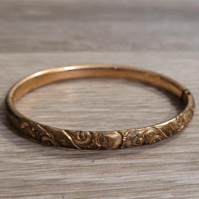 Antique Gold Fill Bangle Bracelet