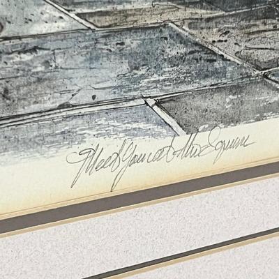 TOMMY THOMPSON ~ "Meet You At The Square" ~ S/N Framed Print