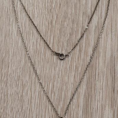Vintage Sterling & Fire Opal Necklace