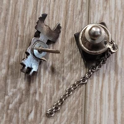 Vintage Native American Sterling Tie Pins