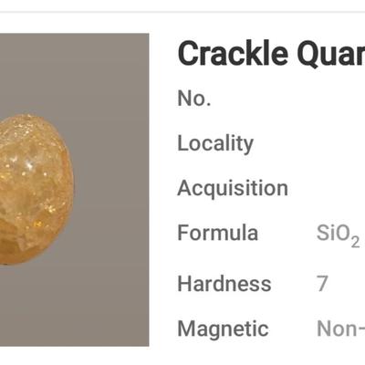 Crackle Quartz Jewelry Stone