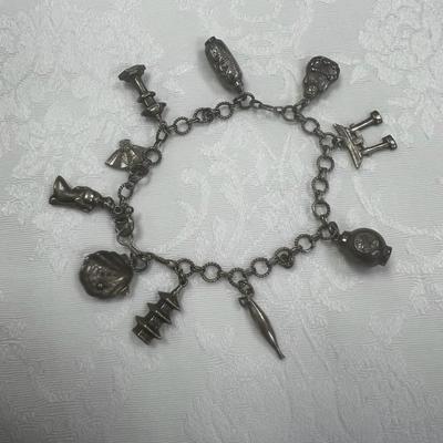 Vintage Asian Charm Bracelet
