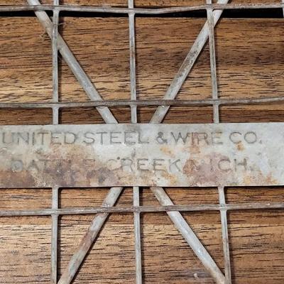 Vintage United Steel & Wire Co. Basket