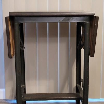 Antique Small Industrial Table