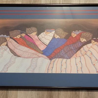 Large Amado PeÃ±a Framed Print 'Juntos'