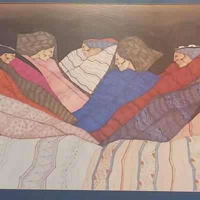 Large Amado PeÃ±a Framed Print 'Juntos'