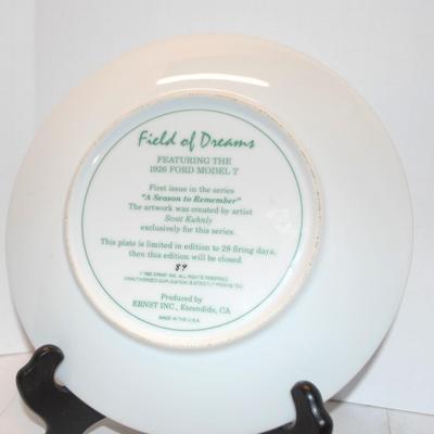 "Field of Dreams" Featuring the 1926 Ford Model T Scott Kuhnly Collector Plate