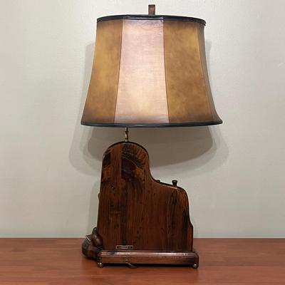NIGHTWATCH LAMP CO. ~ 37â€ Tall Custom Crafted Cobblers Tool Table Lamp