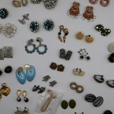 Costume Jewelry Clip On Earrings (50 Pairs)