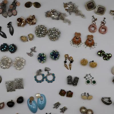 Costume Jewelry Clip On Earrings (50 Pairs)