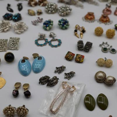 Costume Jewelry Clip On Earrings (50 Pairs)