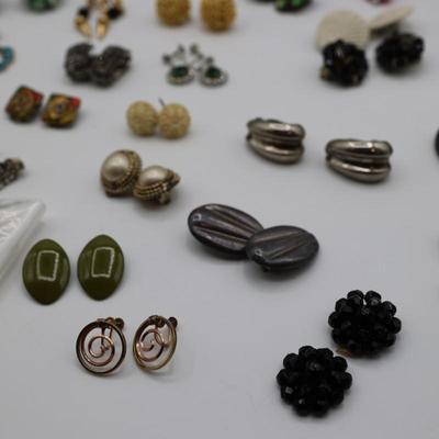 Costume Jewelry Clip On Earrings (50 Pairs)