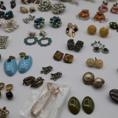 Costume Jewelry Clip On Earrings (50 Pairs)