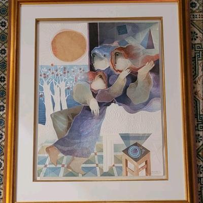 Alvar Sunol 1 Of The 4 LES TEMPS DE NOS JOURS Lithograph Signed/#ed