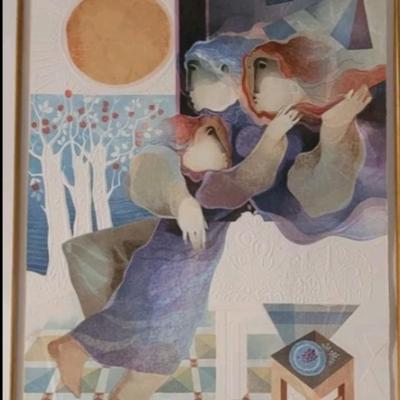 Alvar Sunol 1 Of The 4 LES TEMPS DE NOS JOURS Lithograph Signed/#ed