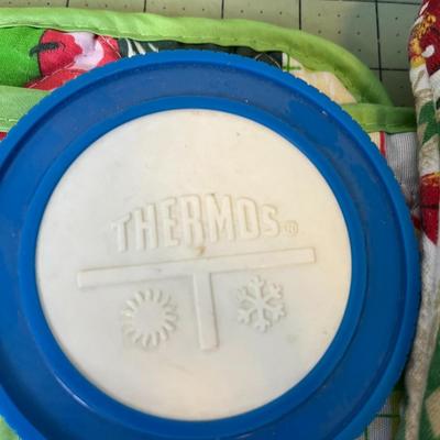 Oven Mitts, Thermos, and Mixing Jars