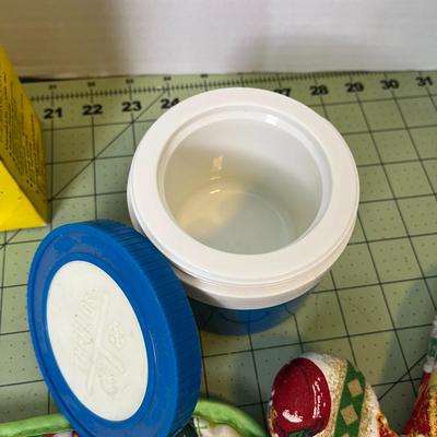 Oven Mitts, Thermos, and Mixing Jars