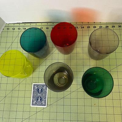Colored Glasses - Set of 6