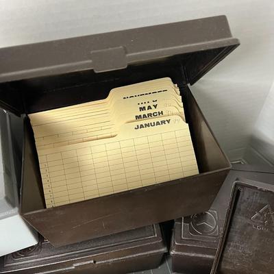 Card Filing Boxes