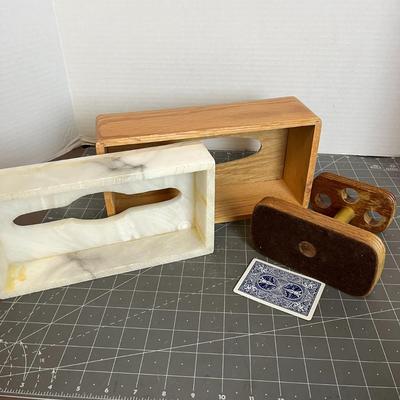 Tissue Boxes and Toothbrush Stand