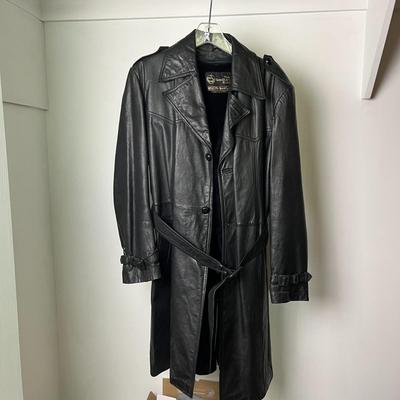 The Leather Shop Long Coat - Size 40 Reg