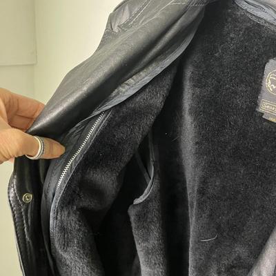 The Leather Shop Long Coat - Size 40 Reg