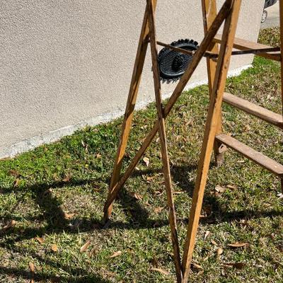 Antique 4â€™ Wood Ladder