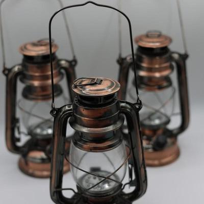 Three Battery Operated Lanterns (3)