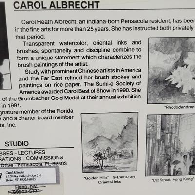 Carol Albrecht Watercolor - Original - Signed