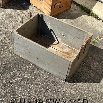 Six (6) Assorted Rustic Wood Vtg Boxes