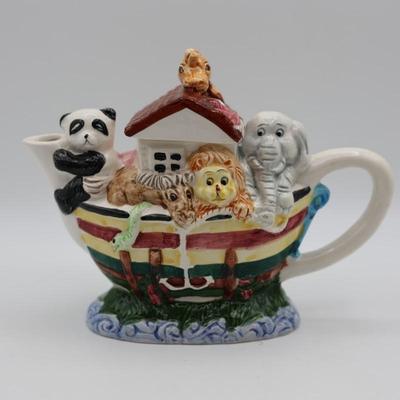 Noah's Ark Ceramic Teapot