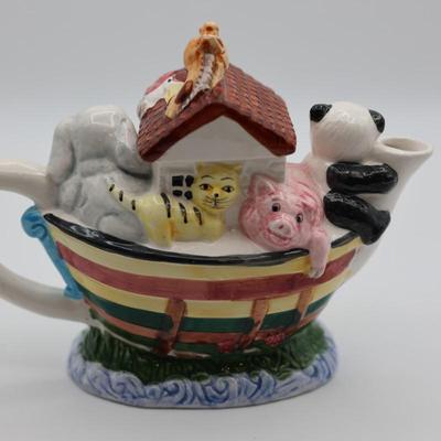 Noah's Ark Ceramic Teapot