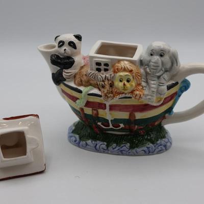 Noah's Ark Ceramic Teapot