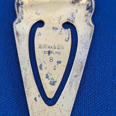 S. Kirk & Son Sterling silver bookmark Initials LWB Louise Winfree Baber